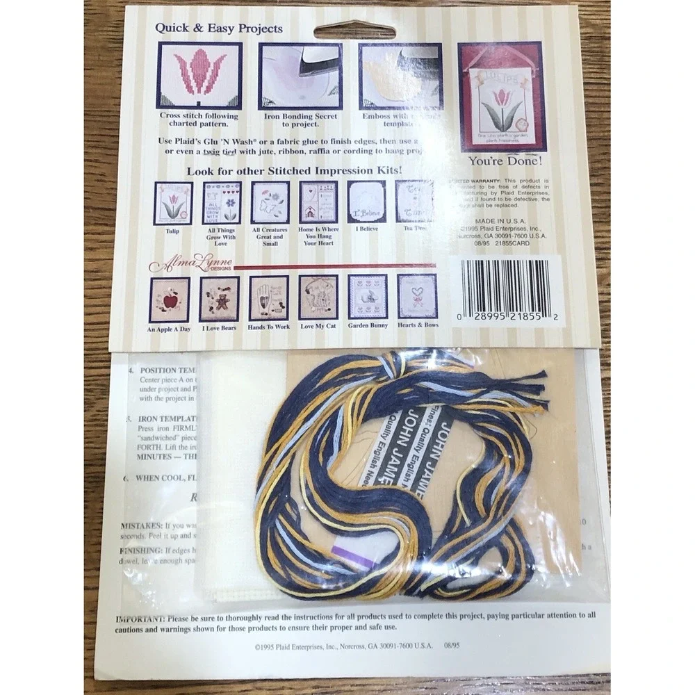Plaid‎ Stitched Impressions I Believe Counted Cross Stitch Kit #21855 Christian
